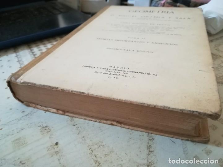 Libros de segunda mano de ciencias: Geometr&iacute;a - D. MIguel Ortega y Sala - 1942 - Foto 6