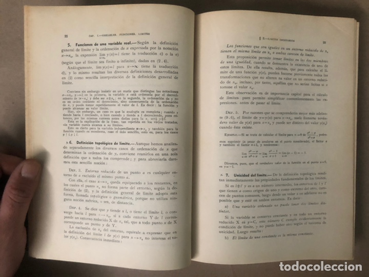 Libros de segunda mano de ciencias: ELEMENTOS DE LA TEOR&Iacute;A DE FUNCIONES. J. REY PASTOR. EDITADO EN 1947 (1&ordf; EDICI&Oacute;N). - Foto 6