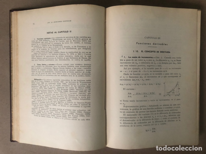Libros de segunda mano de ciencias: ELEMENTOS DE LA TEOR&Iacute;A DE FUNCIONES. J. REY PASTOR. EDITADO EN 1947 (1&ordf; EDICI&Oacute;N). - Foto 7