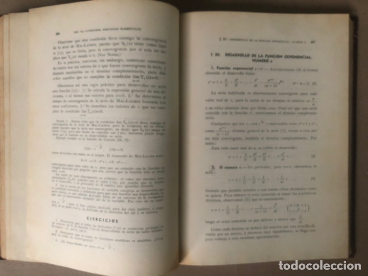 Libros de segunda mano de ciencias: ELEMENTOS DE LA TEOR&Iacute;A DE FUNCIONES. J. REY PASTOR. EDITADO EN 1947 (1&ordf; EDICI&Oacute;N). - Foto 11