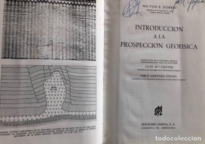 Libros de segunda mano: INTRODUCCIÓN A LA PROSPECCIÓN GEOFÍSICA. POR MILTON B. DOBRIN. ED. OMEGA (1961). - Foto 3 - 208200503