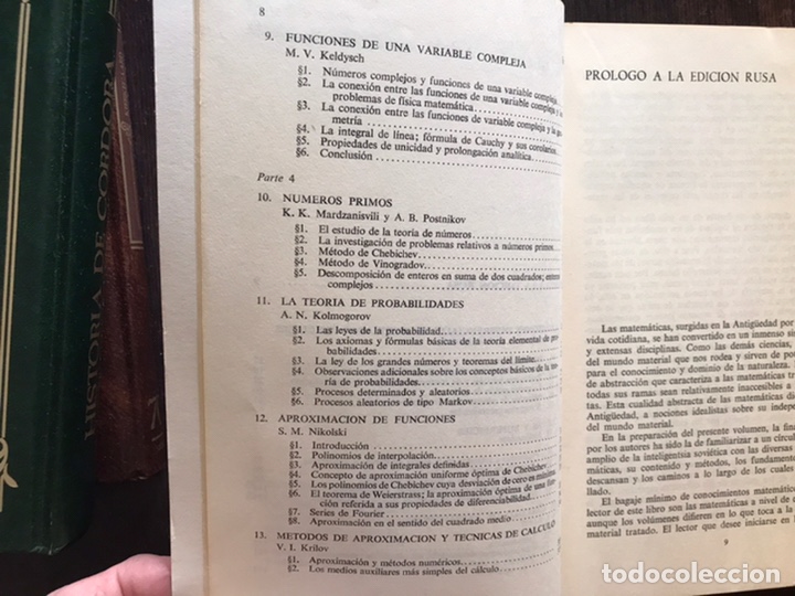 Libros de segunda mano de ciencias: La matem&aacute;tica 2: su contenido, m&eacute;todo y significado. - Foto 4