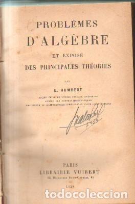 Gebrauchte B&uuml;cher der Wissenschaften: PROBLEMES D`ALGEBRE. A-ART-507
