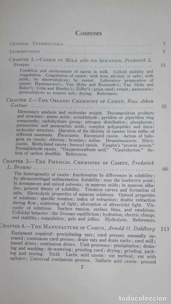 Libros de segunda mano de ciencias: 1939.- CASEINA ND ITS INDUSTRIAL APPLICATIONS - Foto 4