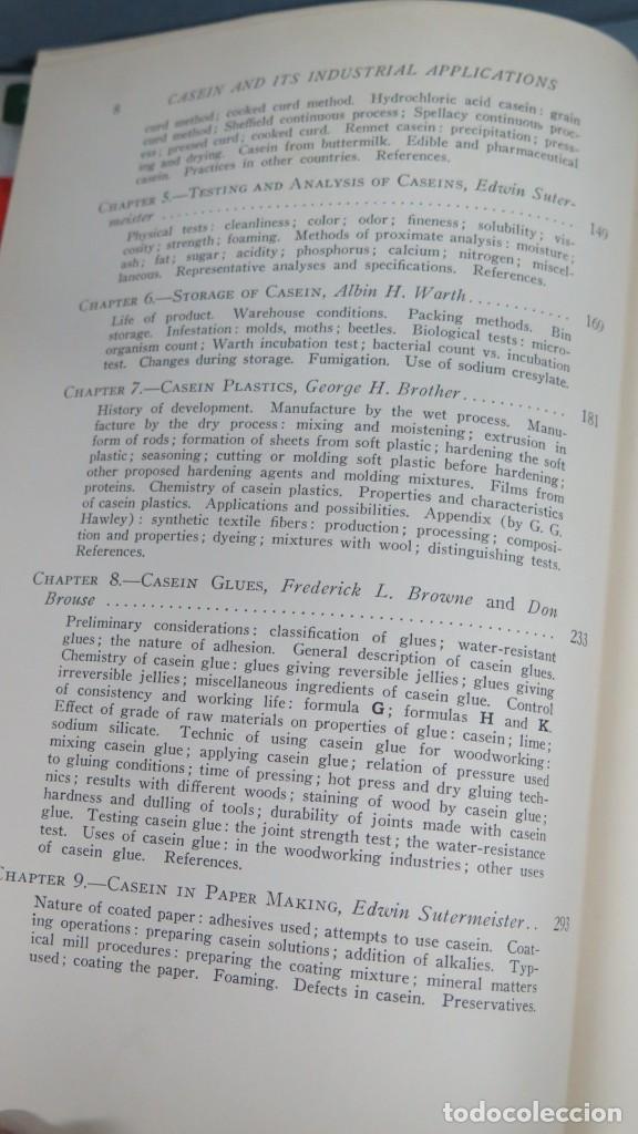 Libros de segunda mano de ciencias: 1939.- CASEINA ND ITS INDUSTRIAL APPLICATIONS - Foto 5