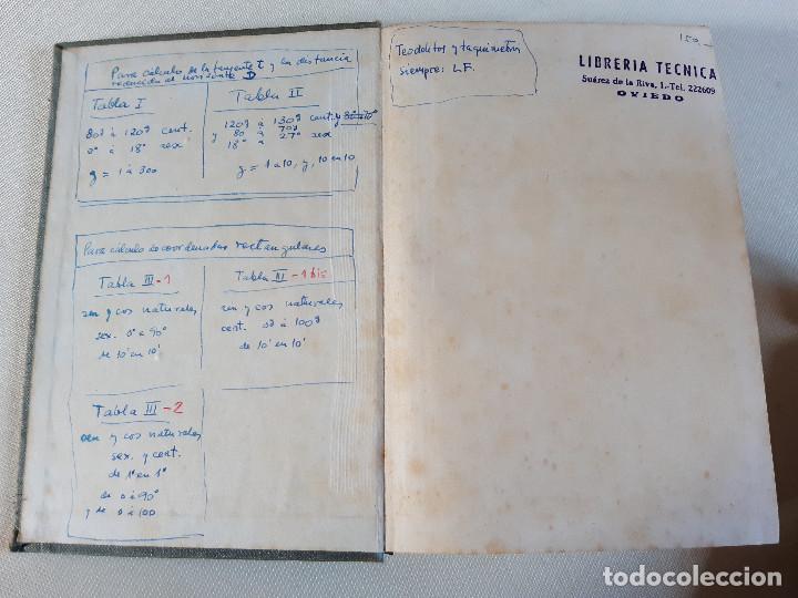 Libros de segunda mano de ciencias: TABLAS TAQUIMETRICAS 1962. EDICIONES ARIEL S.A. - Foto 2