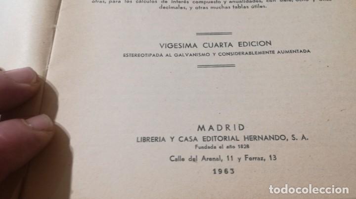 Libros de segunda mano de ciencias: TABLAS DE LOGARITMOS - EUSEBIO SANCHEZ RAMOS - HERNANDO 1963 &Ntilde;202 - Foto 7