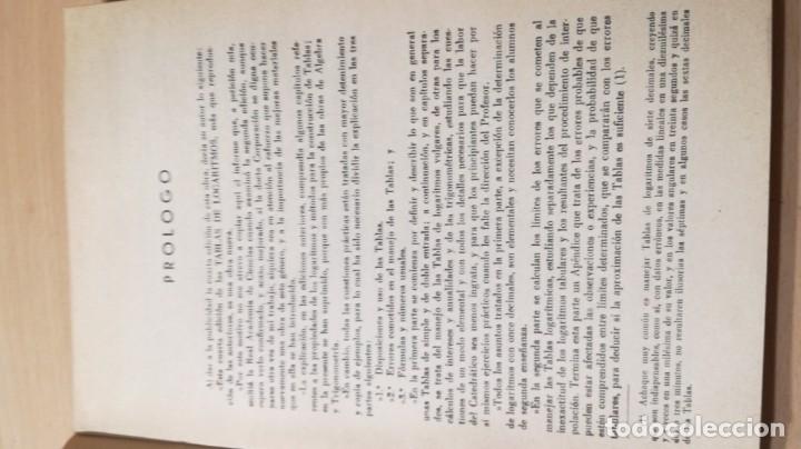 Libros de segunda mano de ciencias: TABLAS DE LOGARITMOS - EUSEBIO SANCHEZ RAMOS - HERNANDO 1963 &Ntilde;202 - Foto 9