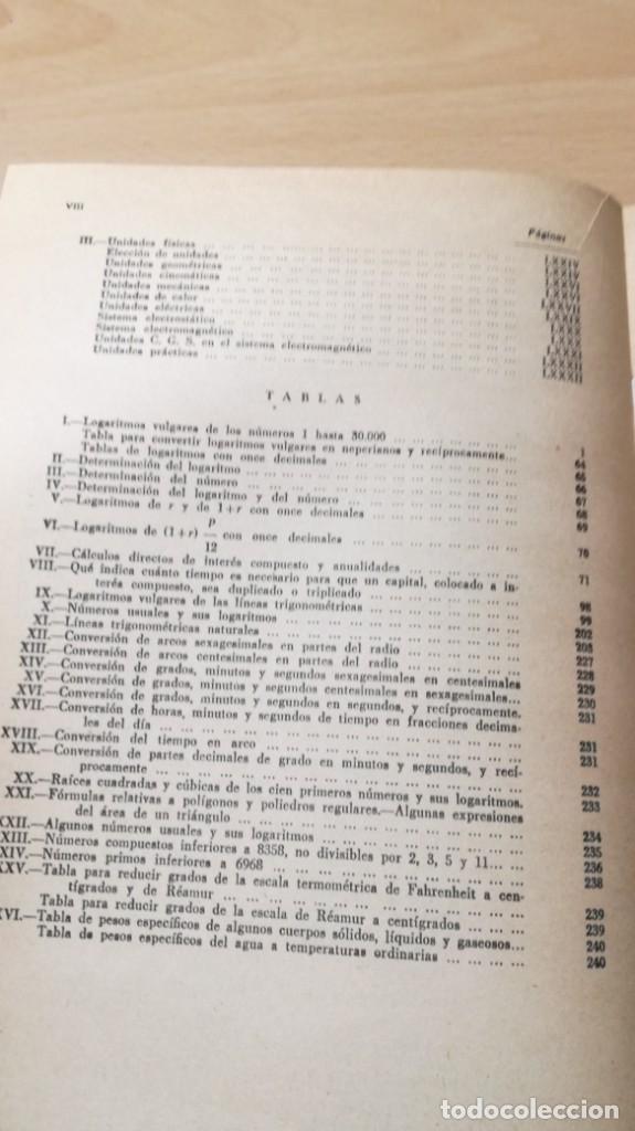 Libros de segunda mano de ciencias: TABLAS DE LOGARITMOS - EUSEBIO SANCHEZ RAMOS - HERNANDO 1963 &Ntilde;202 - Foto 12