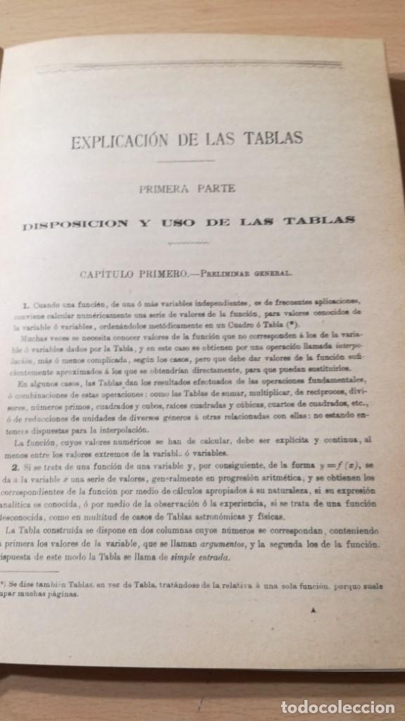Libros de segunda mano de ciencias: TABLAS DE LOGARITMOS - EUSEBIO SANCHEZ RAMOS - HERNANDO 1963 &Ntilde;202 - Foto 13