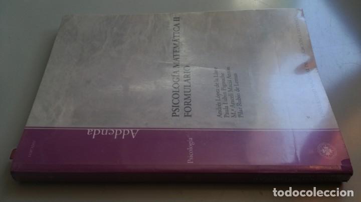 Libros de segunda mano de ciencias: PSICOLOGIA MATEMATICA II - FORMULARIO UNED Z402 - Foto 1