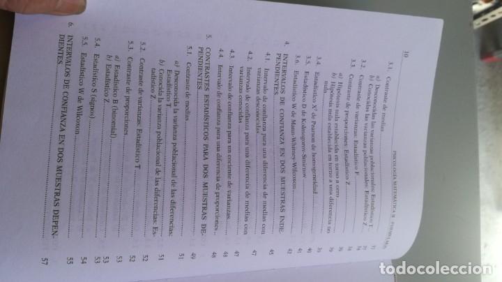 Libros de segunda mano de ciencias: PSICOLOGIA MATEMATICA II - FORMULARIO UNED Z402 - Foto 6