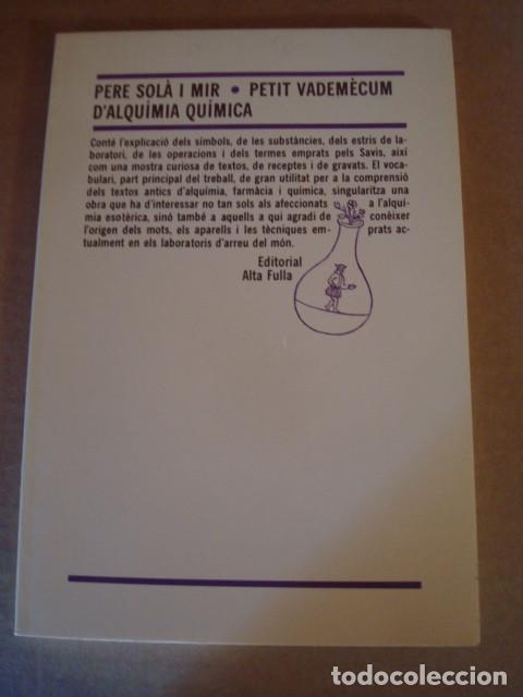 Libros de segunda mano de ciencias: Petit vademecum dalquimia quimica - Foto 1