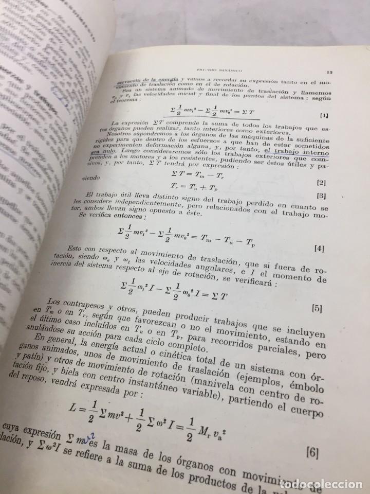 Libros de segunda mano de ciencias: MECANISMOS,CALCULO Y CONSTRUCCION.CELSO MAXIMO DEL COSSO, DOSSAT 1954 MEDIA PIEL - Foto 7