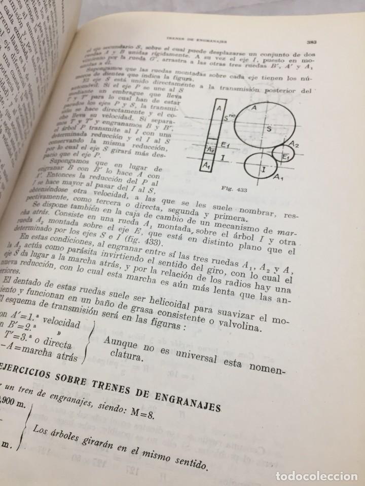 Libros de segunda mano de ciencias: MECANISMOS,CALCULO Y CONSTRUCCION.CELSO MAXIMO DEL COSSO, DOSSAT 1954 MEDIA PIEL - Foto 10