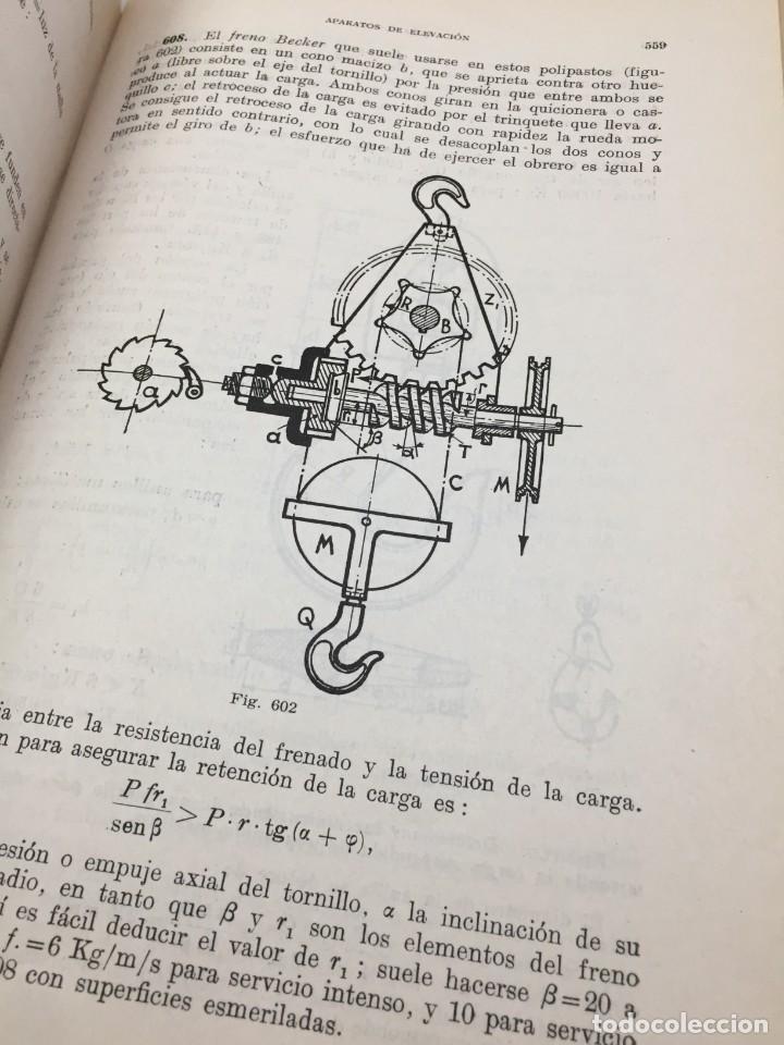 Libros de segunda mano de ciencias: MECANISMOS,CALCULO Y CONSTRUCCION.CELSO MAXIMO DEL COSSO, DOSSAT 1954 MEDIA PIEL - Foto 14