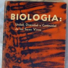 Libros de segunda mano: BIOLOGÍA - UNIDAD, DIVERSIDAD Y CONTINUIDAD DE LOS SERES VIVOS -C.E.C.S.A. 1970 MÉXICO - VER INDICE. Lote 210091785