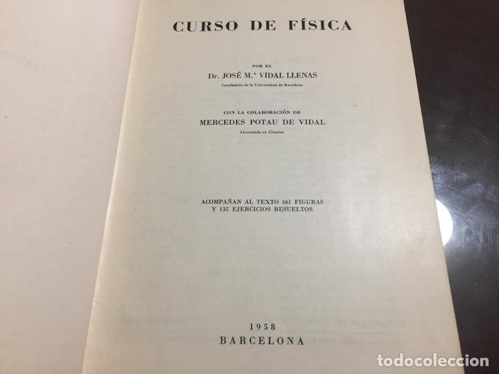 Libros de segunda mano de ciencias: CURSO DE FISICA, Jose M, Vidal, 3 Edicion - Foto 2