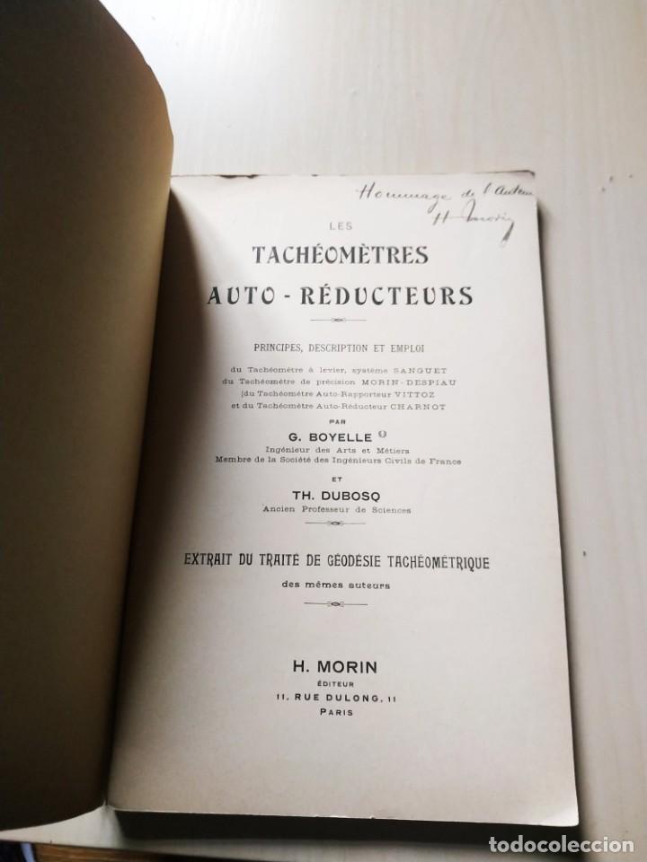 Libros de segunda mano de ciencias: Les Tach&eacute;om&egrave;tres Auto-r&egrave;ducteurs - Boyelle, Dubosq, Morin - Foto 4