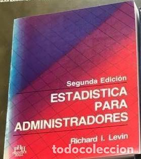 Libros de segunda mano de ciencias: Estad&iacute;stica para administradores. Richard I.Levin - Foto 1
