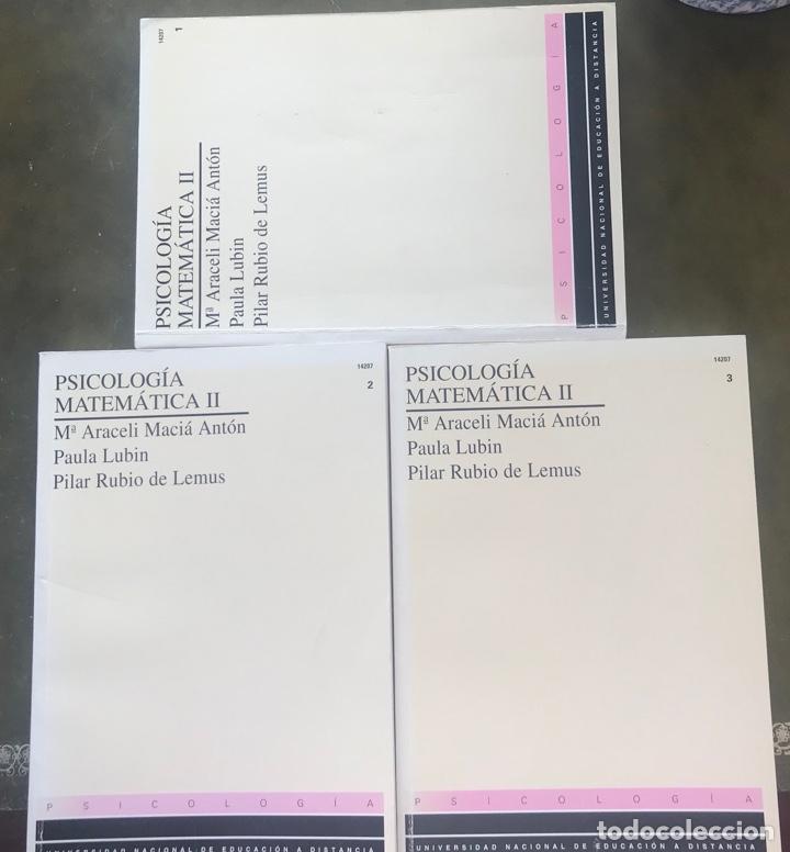 Libros de segunda mano de ciencias: Psicolog&iacute;a matem&aacute;tica II. UNED.Completa 3 tomos - Foto 1