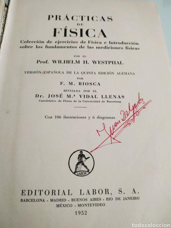 Libros de segunda mano de ciencias: Pr&aacute;cticas de f&iacute;sica Wilhelm h westphal - Foto 2