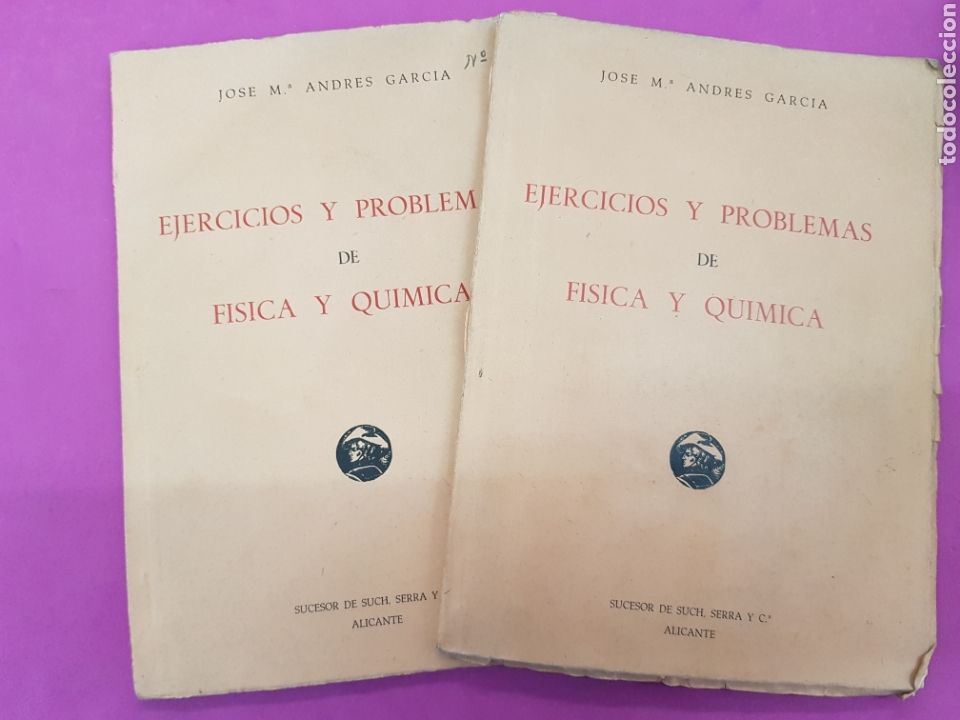 Libros de segunda mano de ciencias: Lote libro de F&iacute;sica y Qu&iacute;mica, Programa y 2 libros de Ejercicios , 1946 - Foto 4