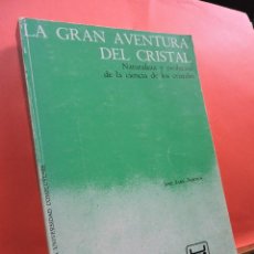Libros de segunda mano: LA GRAN AVENTURA DEL CRISTAL. AMORÓS, JOSÉ LUIS. ED UNIVERSIDAD COMPLUTENSE. MADRID 1978.