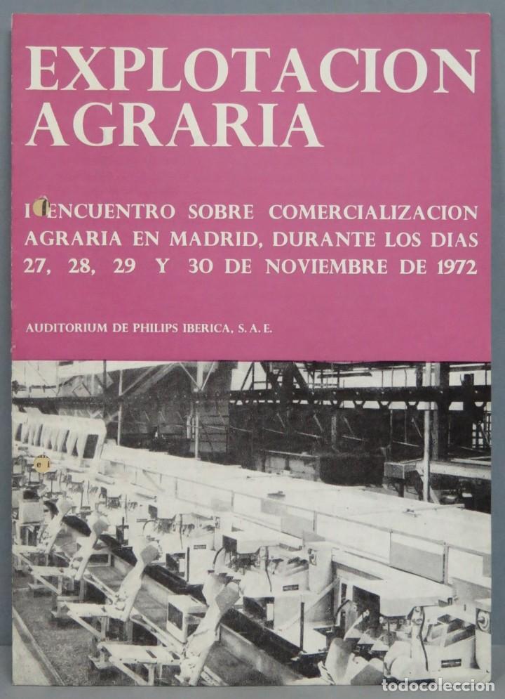 Libros de segunda mano: EXPLOTACION AGRARIA. 1972 - Foto 1