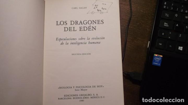 Libros de segunda mano: Los Dragones del Eden - Foto 2