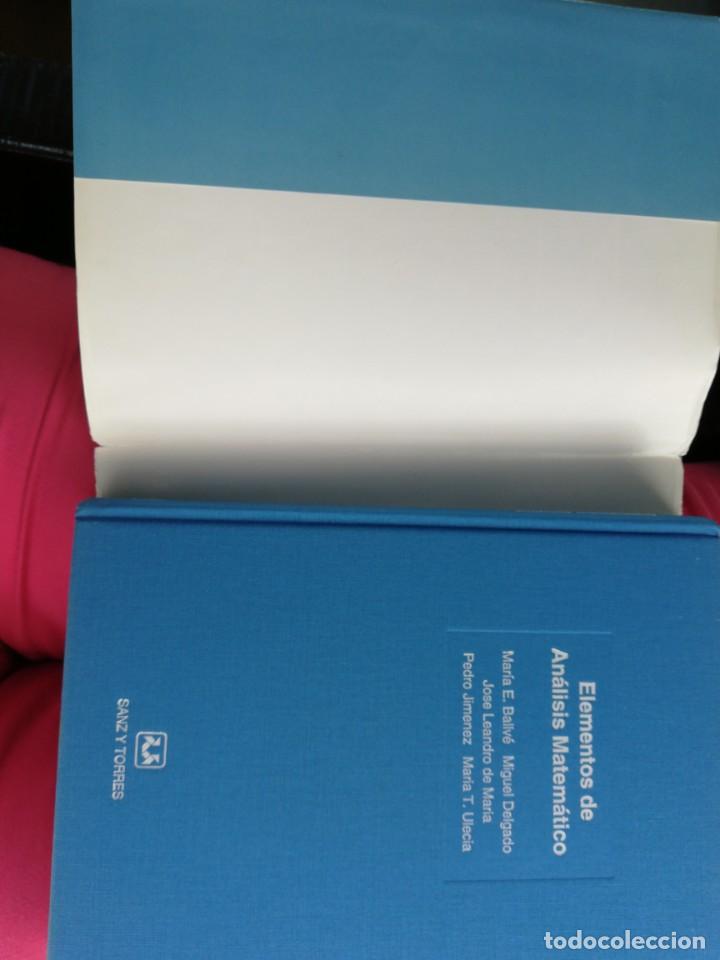 Libros de segunda mano de ciencias: Elementos de An&aacute;lisis matem&aacute;tico. VV.AA. - Foto 2