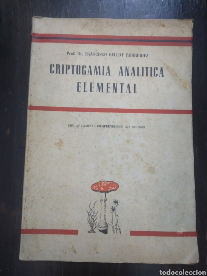 Libros de segunda mano: CRIPTOGAMIA ANAL&Iacute;TICA ELEMENTAL. Bellot Rodr&iacute;guez, Francisco. Moret. La Coru&ntilde;a, 1949 - Foto 1