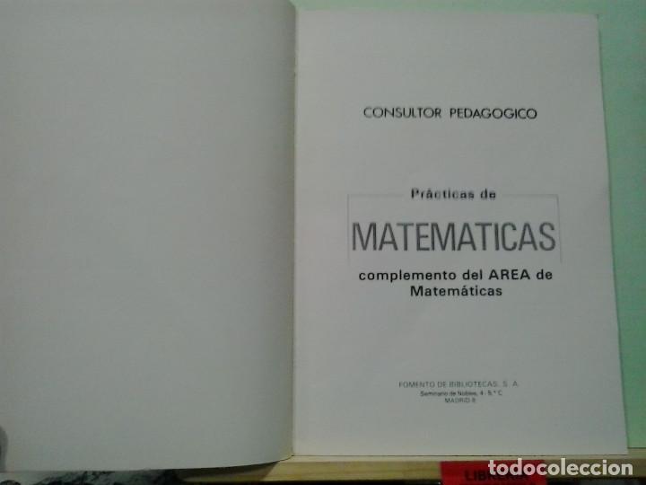 Libros de segunda mano de ciencias: Pr&aacute;cticas de matem&aacute;ticas - Consultor pedag&oacute;gico - Foto 2