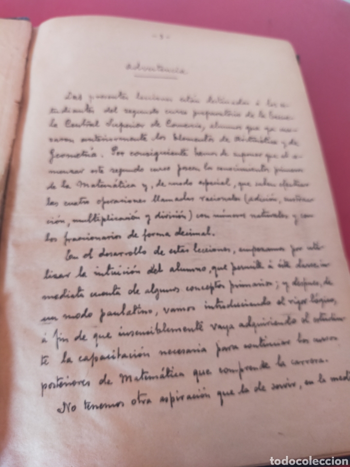 Libros de segunda mano de ciencias: Lecciones de ampliaci&oacute;n de aritm&eacute;tica y elementos de &aacute;lgebra - Foto 2