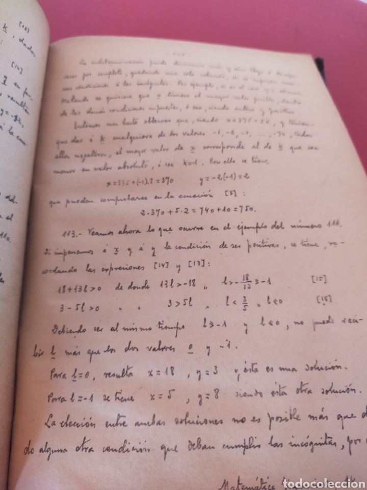 Libros de segunda mano de ciencias: Lecciones de ampliaci&oacute;n de aritm&eacute;tica y elementos de &aacute;lgebra - Foto 8