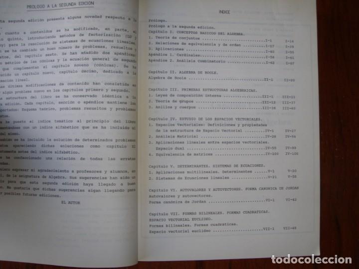 Libros de segunda mano de ciencias: LIBRO PROBLEMAS DE &Aacute;LGEBRA CON ESQUEMAS TE&Oacute;RICOS - Foto 2