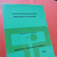 Libros de segunda mano: CATÁLOGO DE EDICIONES DEL INSTITUTO GEOLÓGICO Y MINERO. EDITA MINISTERIO DE INDUSTRIA. MADRID 1973.