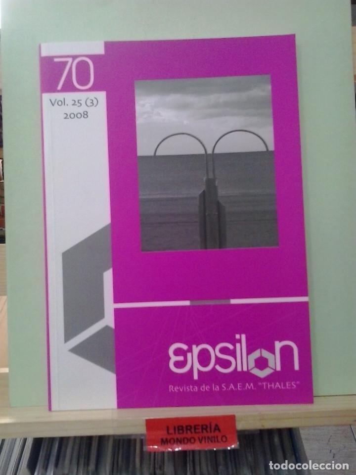 Libros de segunda mano de ciencias: Epsilon, revista SAEM Thales - Vol. 25, 2008 - Foto 1