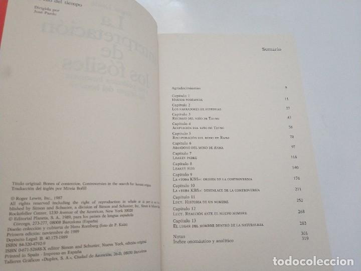 Libros de segunda mano: LA INTERPRETACION DE LOS FOSILES.- ROGER LEWIN - Foto 2