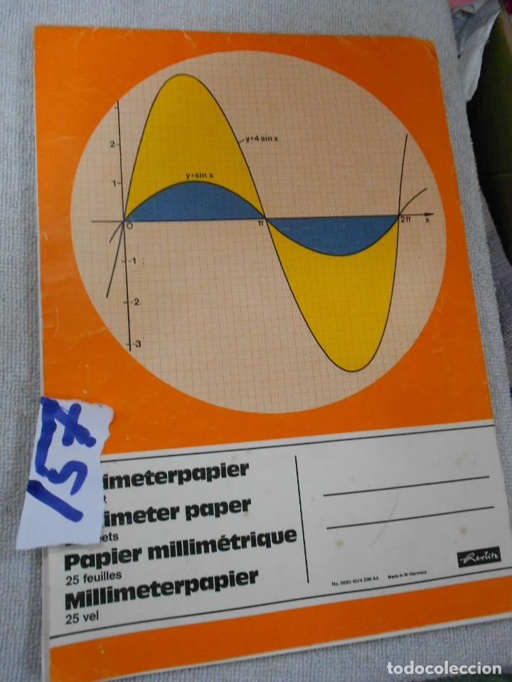 Second hand books of Sciences: ANTIGUO BLOCK PAPEL MILIMETRICO PARA GRAFICAS Y ESTADISTICA