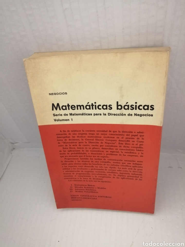 Libros de segunda mano de ciencias: Matematicas Basicas (Primera edici&oacute;n) - Foto 2