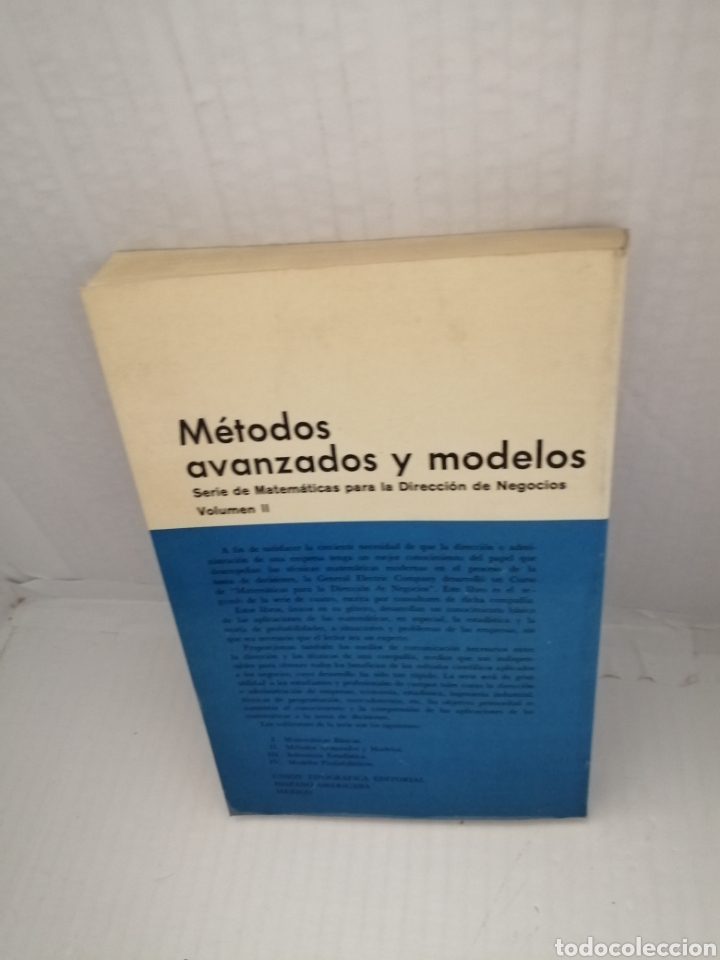 Libros de segunda mano de ciencias: M&eacute;todos Avanzados y Modelos (Primera edici&oacute;n) - Foto 2