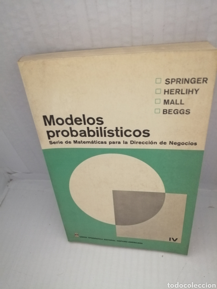 Libros de segunda mano de ciencias: Modelos Probabil&iacute;sticos (Primera edici&oacute;n) - Foto 1