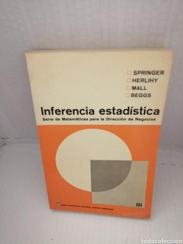 Libros de segunda mano de ciencias: INFERENCIA ESTADISTICA (Primera edici&oacute;n) - Foto 1