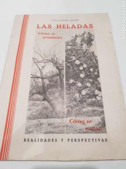 Livros em segunda m&atilde;o: Las Heladas ,Jos&eacute; Sanchez Fuster , Editorial Guerri ,S.A.Valencia ,a&ntilde;o 1956