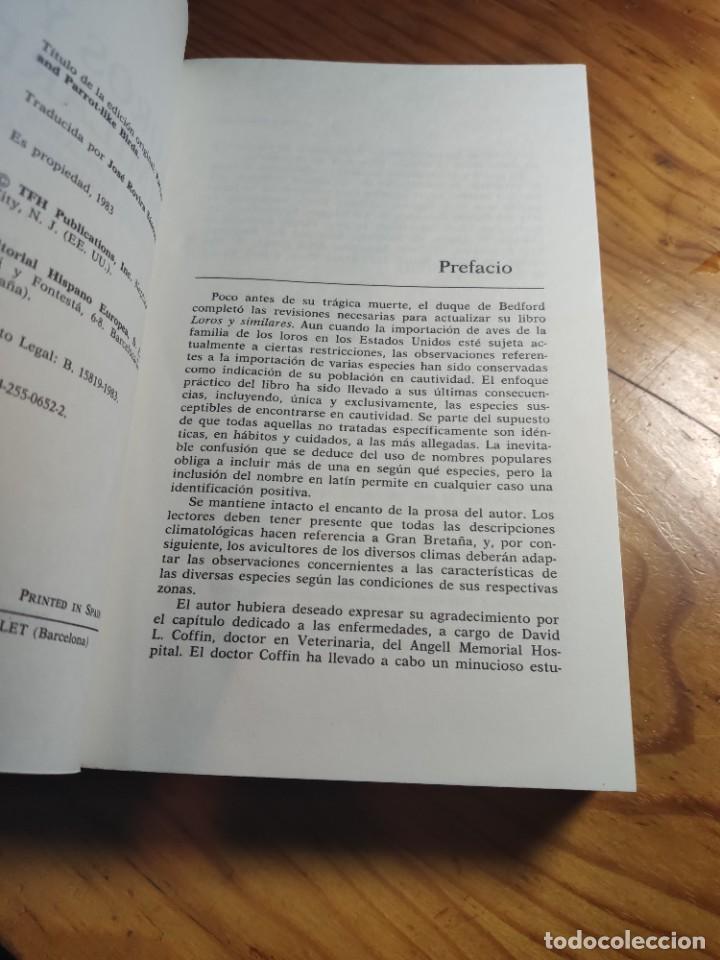 Libros de segunda mano: LOROS Y SIMILARES - Duque de Bedford - Editorial Hispano Europea - 1983 - Foto 3