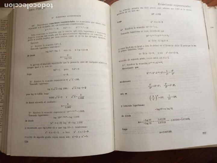 Libros de segunda mano de ciencias: MATEMATICAS - LUIS POSTIGO. - Foto 3