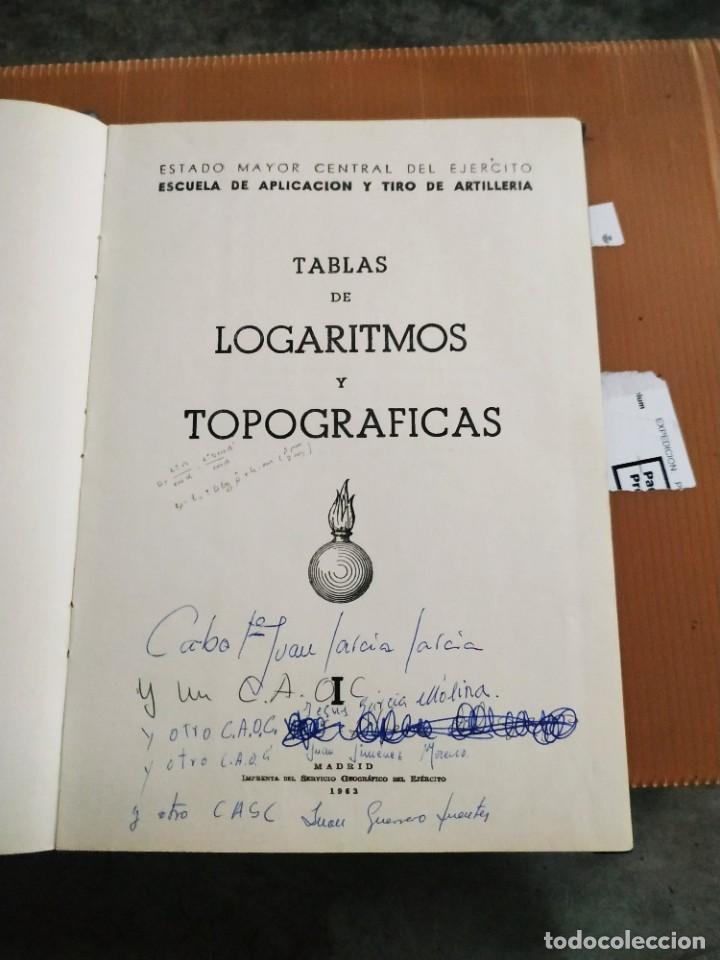 Libros de segunda mano de ciencias: Tablas de Logaritmos y Topograf&iacute;cas I - Foto 3