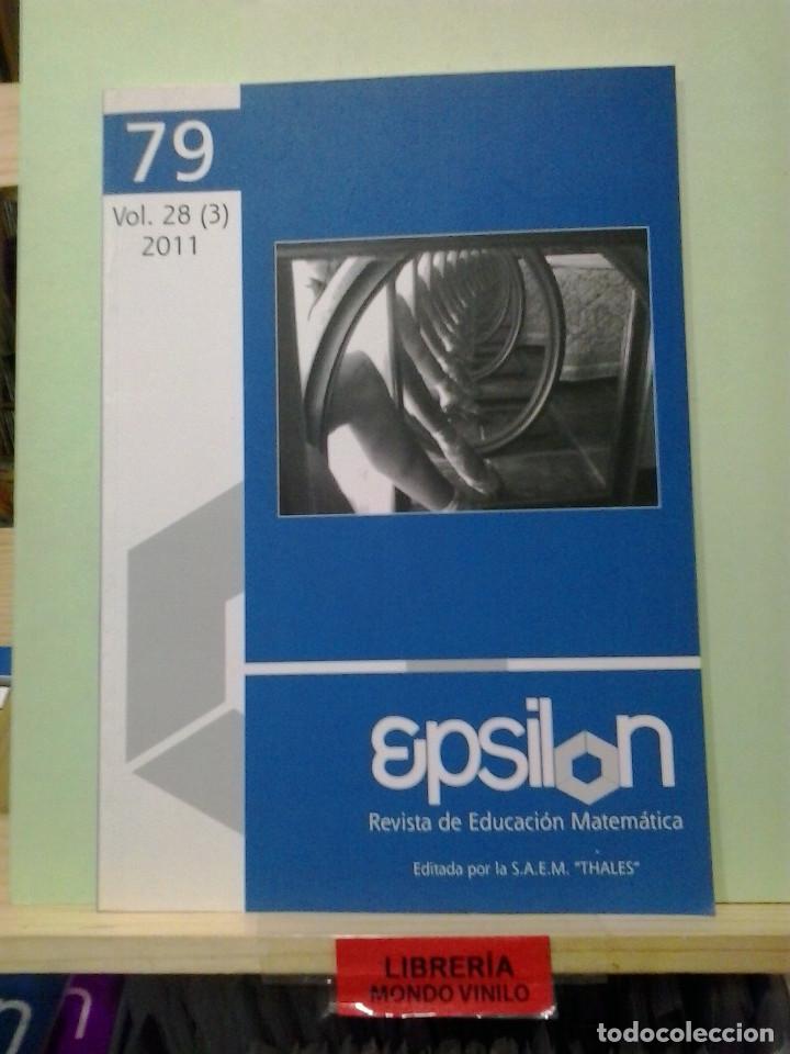 Libros de segunda mano de ciencias: Epsilon, revista de educaci&oacute;n matem&aacute;tica, vol. 28 (3), a&ntilde;o 2011 - Foto 1