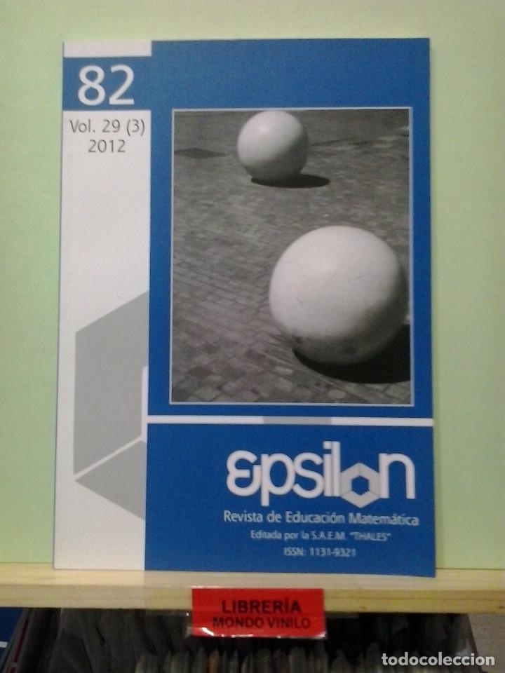 Libros de segunda mano de ciencias: Epsilon, revista de educaci&oacute;n matem&aacute;tica, vol. 29 (3), a&ntilde;o 2012 - Foto 1